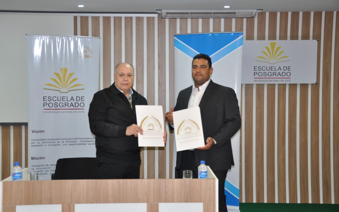 Firma de convenio entre la ESPO-UNE y la Universidad de la Integración de las Américas