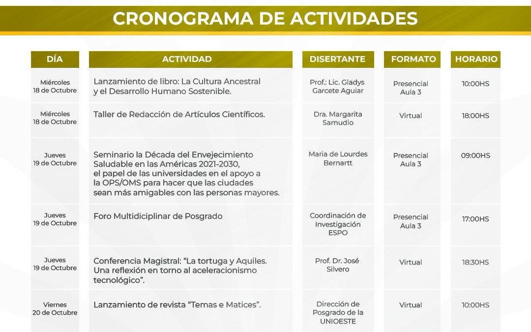 La ESPO invita a participar en las actividades conmemorativas por el 30 aniversario de la UNE