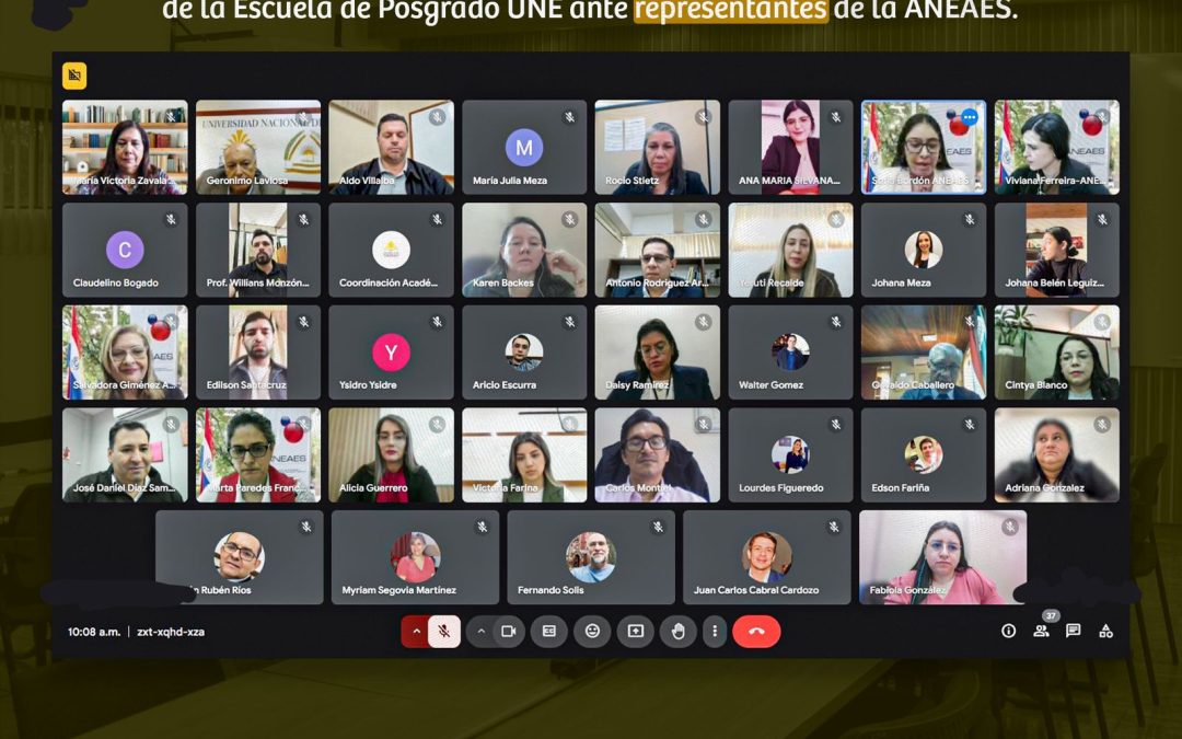 Escuela de Posgrado UNE presenta informe de implementación de plan de mejoras ante la ANEAES