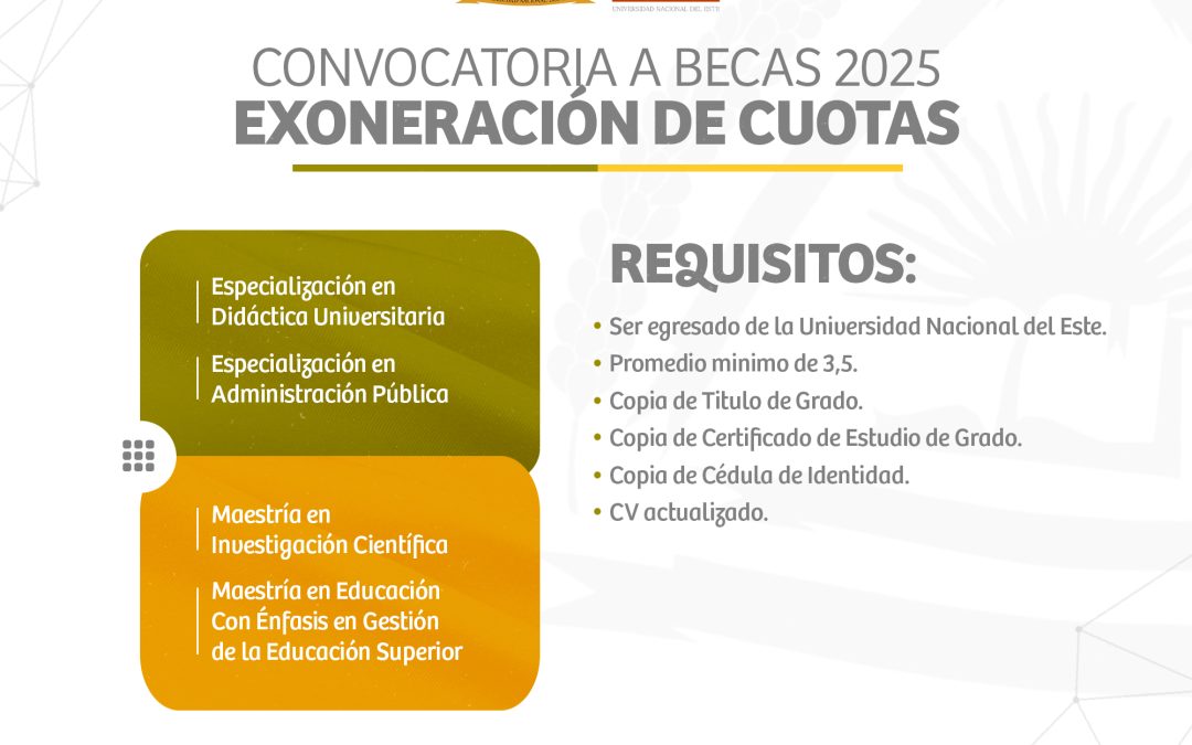 Convocatoria a Becas 2025